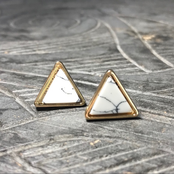 Jewelry - SOLD OUT Summit Triangle Marble Earrings